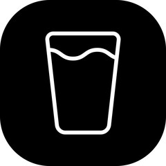 Water food and drink icon with black filled line outline style. water, symbol, drop, drink, line, outline, sign. Vector Illustration