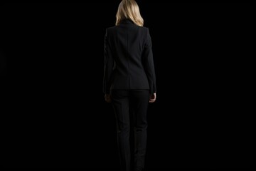 Fototapeta na wymiar Modern leadership. Young businesswoman poses with confidence. Beauty and business. Attractive female executive in suit. Ambitious and elegant. Portrait of successful female CEO