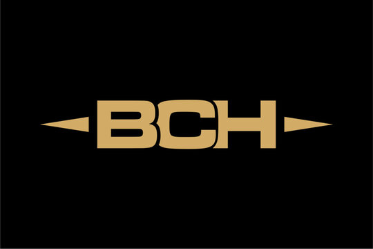 BCH creative letter logo design vector icon illustration