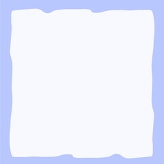 white paper on blue background