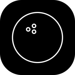 Bowling sport and fitness icon with black filled outline style. bowling, sport, ball, game, strike, competition, web. Vector illustration