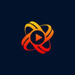abstract video design logo