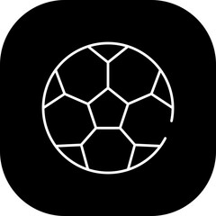 Obraz premium Ball sport and fitness icon with black filled line outline. ball, isolated, circle, game, sport, sphere, play. Vector illustration