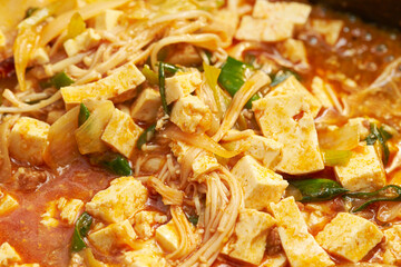 Spicy tofu stew, Korean cuisine