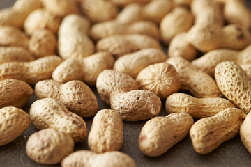 close up of peanuts