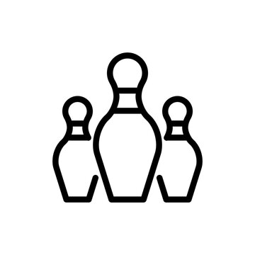 recommend clip art: Bowling sport and fitness icon with black outline style. bowling, sport, ball, game, strike, competition, web. Vector illustration