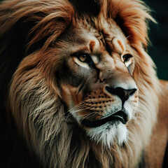 Naklejka premium photography of brave lions, looks, tender, felines, beautiful white photographs for paintings