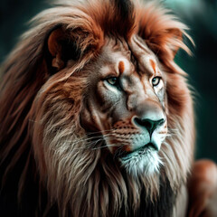 Naklejka premium photography of brave lions, looks, tender, felines, beautiful white photographs for paintings