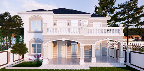 CLASSICAL HOUSE WITH DETAILING