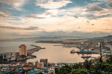 view from the harbor