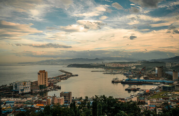 view from the harbor