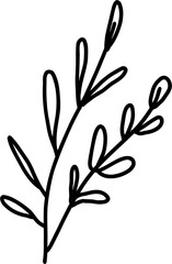 doodle freehand sketch drawing of floral.