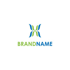 Fototapeta premium simple butterfly logo vector