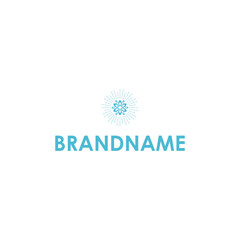 simple flower logo vector