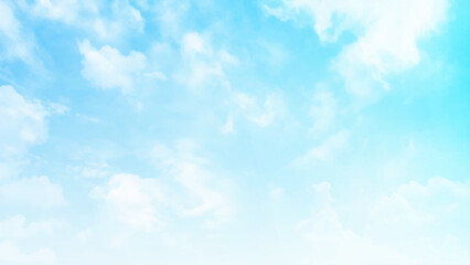 Sky Nature Landscape Background. The sky is large, bright, beautiful and has white clouds.