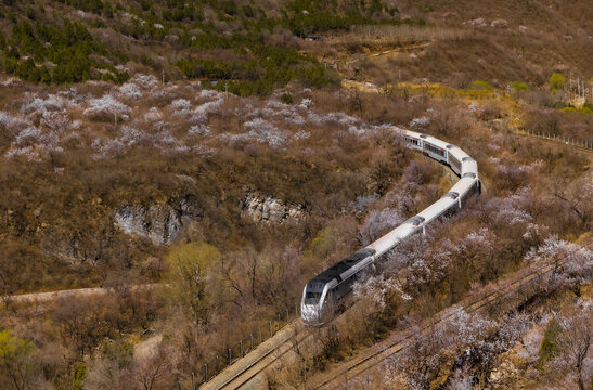 The Great Wall under the train located in the east of Beijing changping district 916 township roads juyongguan Great Wall