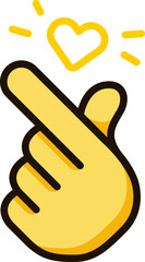 finger heart icon emoji sticker