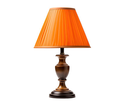 Desk lamp with shade isolated on transparent background