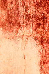 Blood Texture Background. Texture of  Concrete wall with bloody red stains.