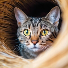 closeup shot of a cute cat