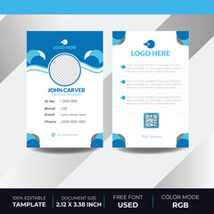 Mordan Vector abstract id cards template 