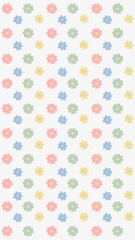 Colorful Hand Drawn Floral Doodle Wallpaper Background Vector 
