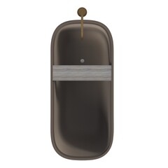 bathtub isolated on a white background, 3D illustration, and a CG render