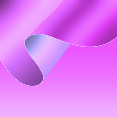 Abstract background of purple paper in various geometric shapes on purple background.