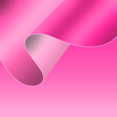 Abstract background of pink paper in various geometric shapes on pink background.