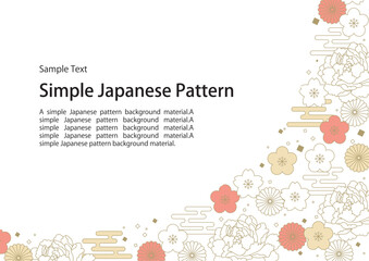 シンプルな和柄フレーム01