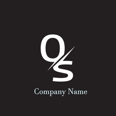 abstract letter logo os design.