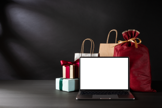 ラップトップコンピューターとブラックフライデー