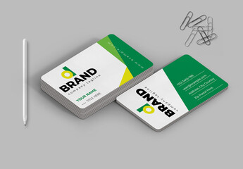 Business Card Layout - Powered by Adobe