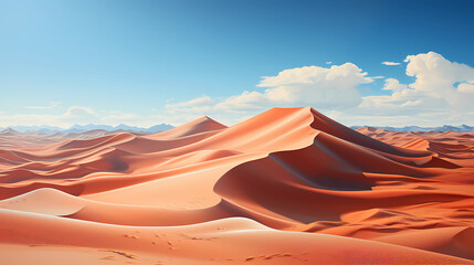 Fototapeta na wymiar The vast desert