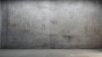 Empty concrete wall. Industrial wall design. Generative AI - obrazy, fototapety, plakaty