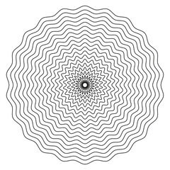 Concentric circle elements. Element for graphic web design, Template for print, textile, wrapping, decoration, Abstract art seamless pattern vector illustration