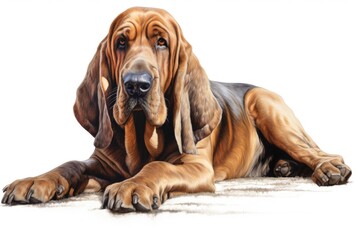 Bloodhound dog background