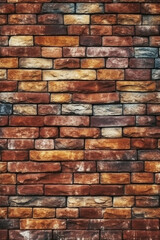 Obraz premium レンガの壁の背景素材「AI生成画像」