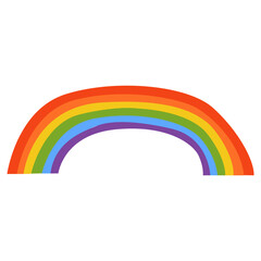 Rainbow flat illustration