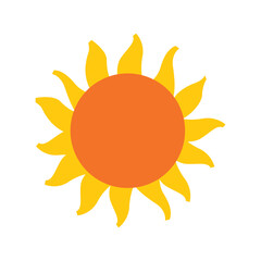 Sun flat illustration