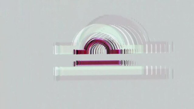 LIBRA zodiac sign glitching analog VHS effect, Libra glitch horoscope