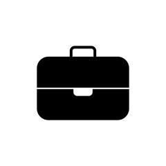 Briefcase Icon. Portfolio, Businessman Bag Symbol.            