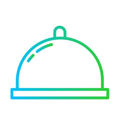 Food healthy lifestyle icon with blue and green gradient outline style. food, line, menu, set, restaurant, symbol, drink, outline. Vector Illustration