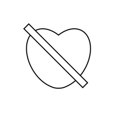 Hate Icon. Hatred Symbol - Vector.