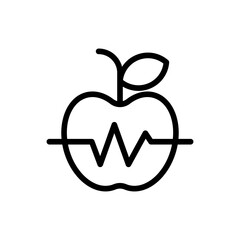 Wellness healthy lifestyle icon with black outline style. health, wellness, line, symbol, outline, spa, relaxation. Vector Illustration