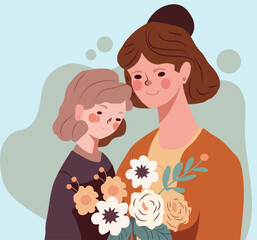 Mothers day vector  illustration