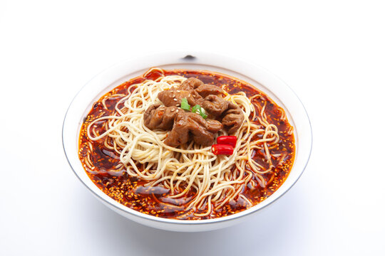 A bowl of intestine red oil