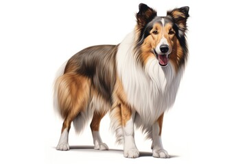 Fototapeta premium Collie dog background