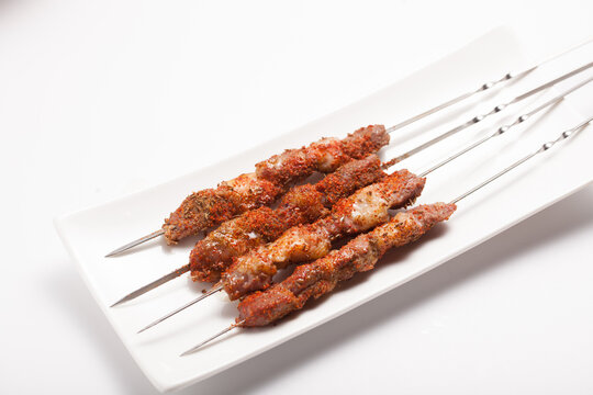 Spicy lamb kebabs