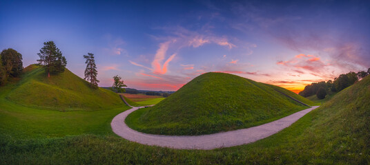Kernave, historical capital city of Lithuania